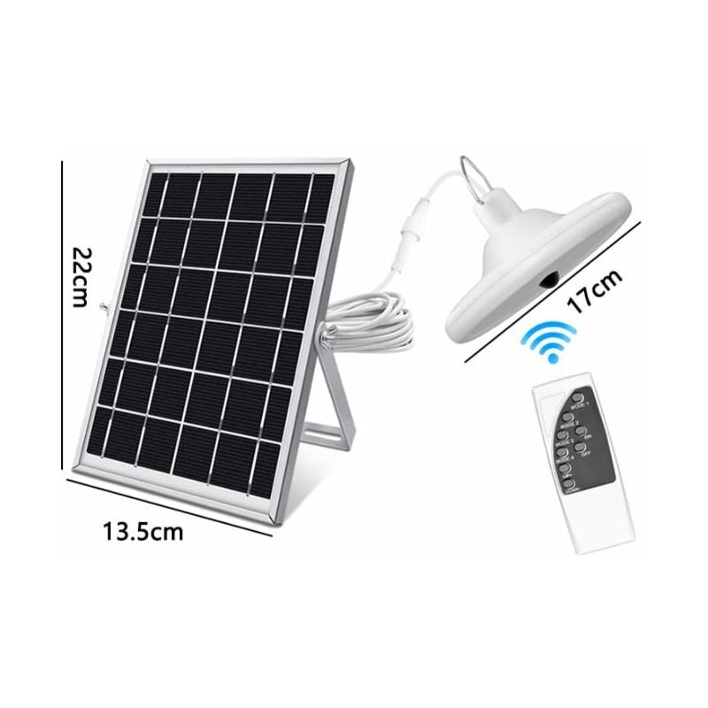56Leds 600LM Solar Lights Outdoor,4 Modes Solar Hanging Lights,Adjustable Panel,6 Brightness with Remote Control,IP66 Waterproof Led Lights for