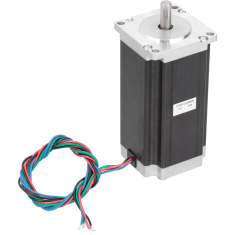57-mm-Schrittmotor, 3 Nm hohes Drehmoment, 8-mm-Welle für CNC-Fräsmaschinen, 24 V 4,2 A, Doppelwelle 57HS11242B4D8