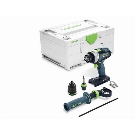 Perceuse-visseuse à percussion sans fil QUADRIVE TPC 18/4-Basic - FESTOOL - sans batterie - Systainer - 575604