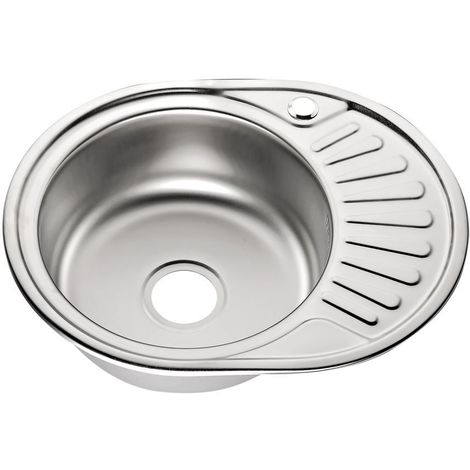 57CM Lavello in acciaio inox LINKS Shelf Sink Sink basin Lavello da cucina Lavello rotondo Lavello da incasso