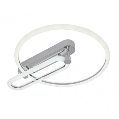 57w deckenlampe 3000k, 4000k, 6500k chrom adhara 8x49x40cm 7695lm dimmbar, memory und fernbedienung