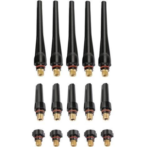 57y02 (long) 57y03 (moyen) 57y04 (court) Caps Arrière pour la Torche de Soudage TIG WP-17/18/26 (15pcs57y02 57y03 57y04)