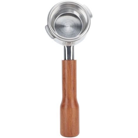 58-mm-Abnehmbarer 3-Ohr-Filterhalter aus Edelstahl und Massivholz für NOWWA C1 Kaffeemaschine, Acid Red Branch