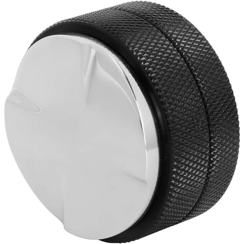 58 Mm Edelstahl Espresso-/Kaffeetamper Kalibriert Druck Tamper Bohnenpresse Werkzeug Vier Abgewinkelte Schrägsockel Schwarz