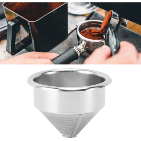 58 mm Edelstahl-Feinmaschenfilterkorb, konische Form für bodenlose Filterhalter