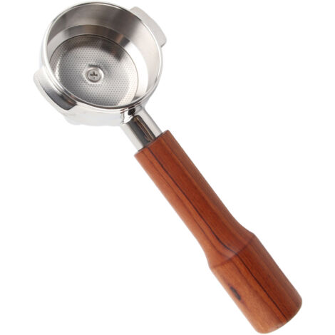 58-mm-Einkopf-Siebträger aus Edelstahl mit Rosenholzgriff, Modell C1, für die Extraktion von Kaffee und Tee