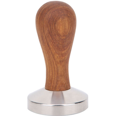 58-mm-Kaffeetamper aus Edelstahl mit Holzgriff – Werkzeug zum Pressen von Kaffeepulver – Barista-Zubehör