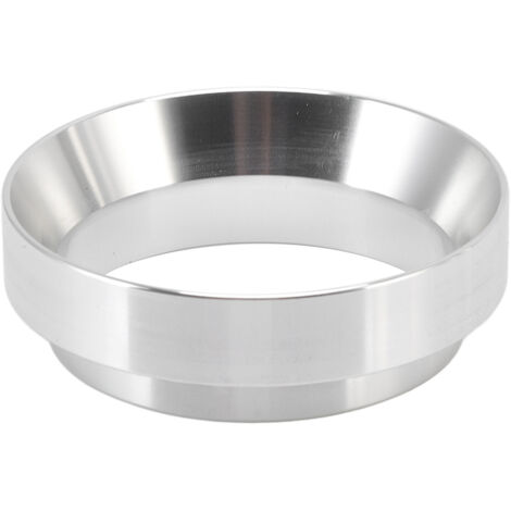 58 mm magnetischer Kaffeefiltertrichter aus Aluminiumlegierung, Dosierring für professionellen oder Heimgebrauch, silberfarben.