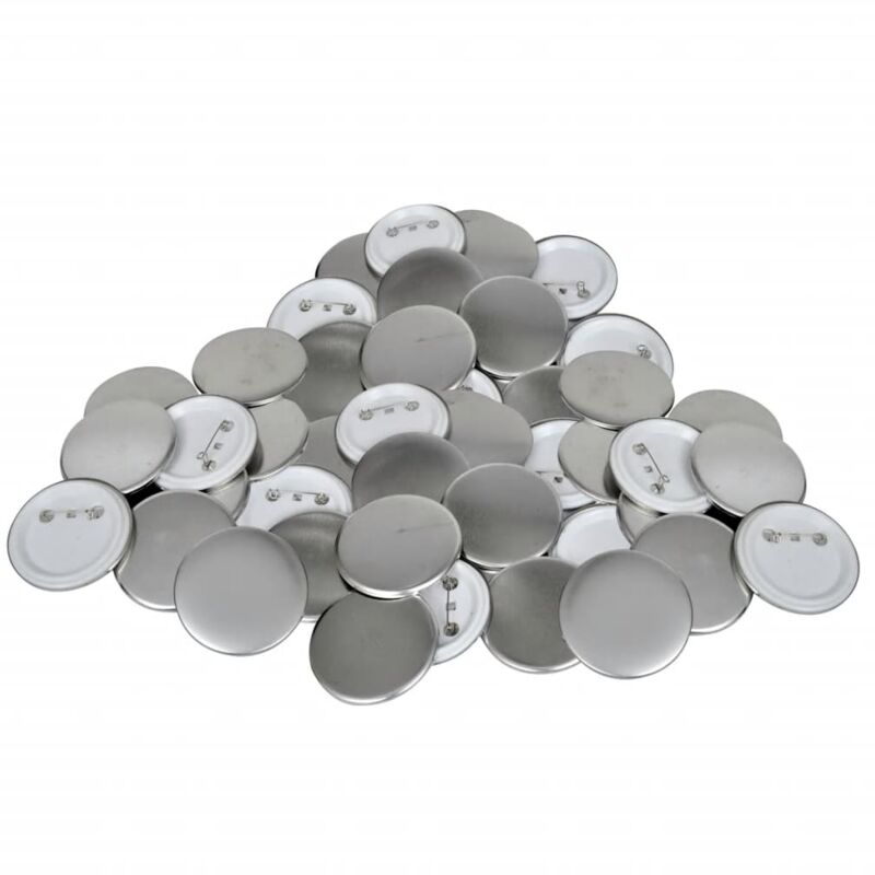 500 pcs Pinback Button Parts 58 mm Vidaxl