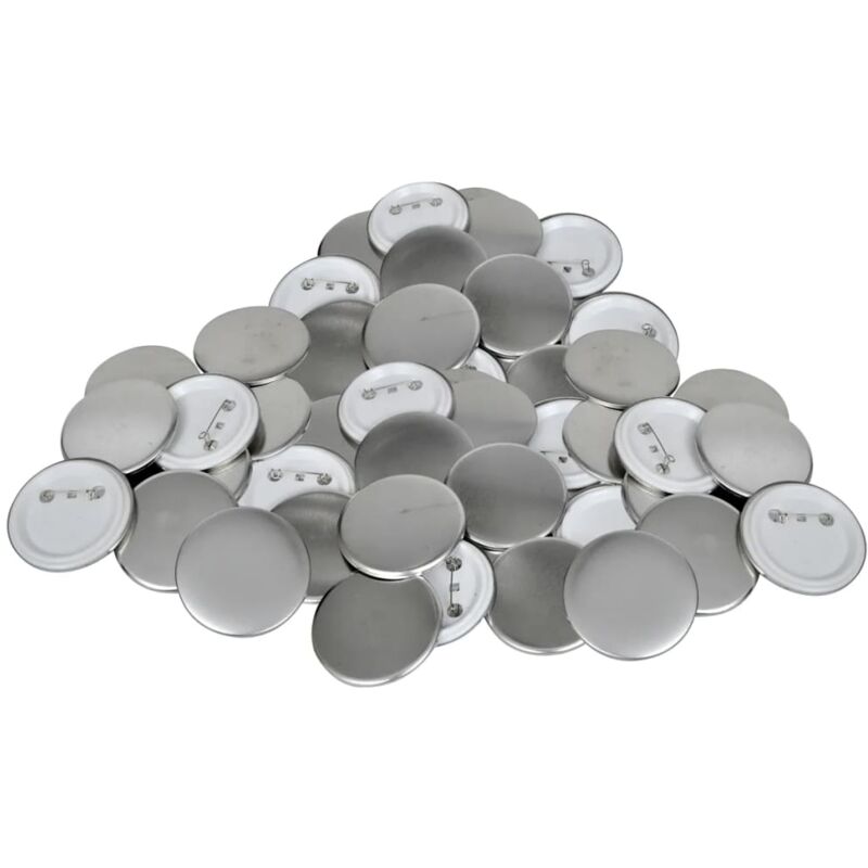 500 pcs PinBack Button Parts 44 mm Vidaxl