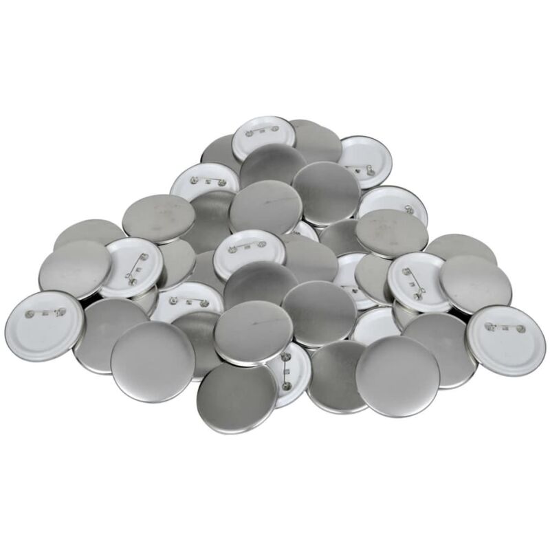 Vidaxl - 500 pcs PinBack Button Parts 25 mm