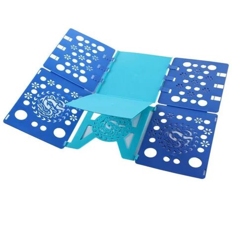 58 x 68 cm (Blue&Blue) Laundry Folding Board - Linen Folder for Children and Adults Clothing Shirt T-Shirt Tee Shirts