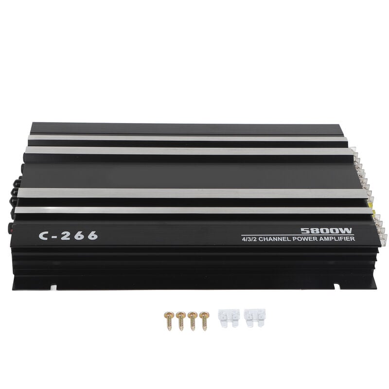 Jeffergarden - 5800W 12V Amplificateur de voiture haute puissance Hi Fi Portable Audio Stereo Sound Subwoofer