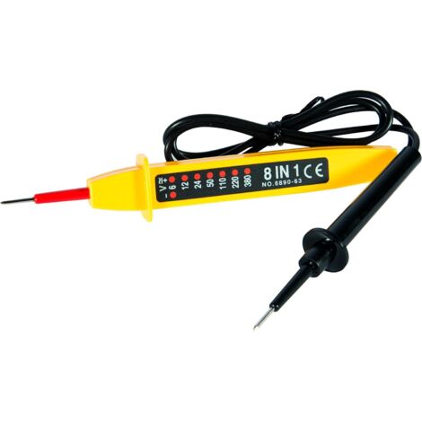 58200 Testeur 8 Fonctions 6-400 V Noir/Jaune