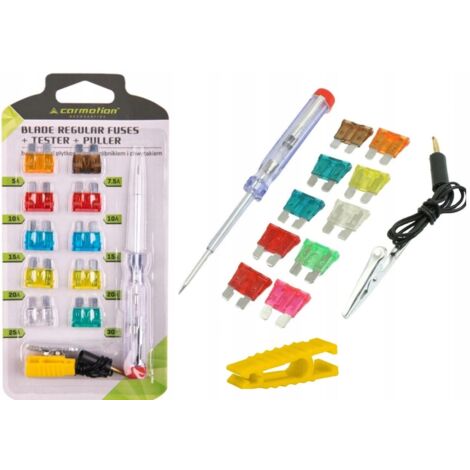 58388 FUSIBILI A LAMA UNI 10 PEZZI + ACCESSORI