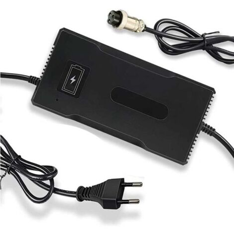 58,8 V 4 A 14S Chargeur de Batterie, 48V au Lithium Chargeur de Batterie pour vélo électrique Trotinette Électrique avec gx16