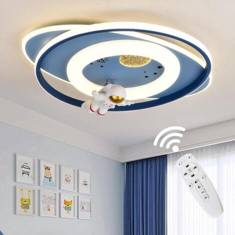 58cm Dimmable LED Astronaut Ceiling Light for Children's Bedroom, Space Theme, 3000-6000K