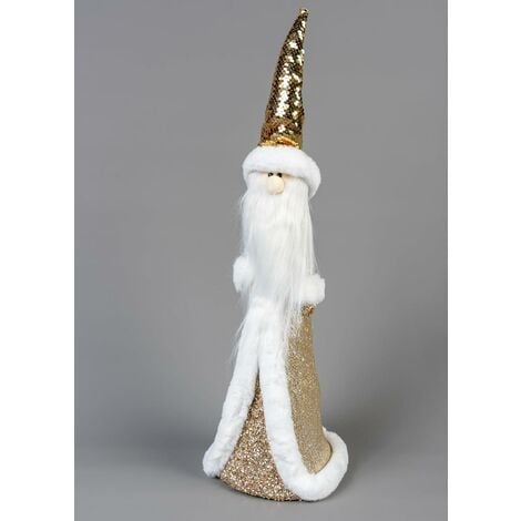 58cm Gold Santa - Christmas Figurine