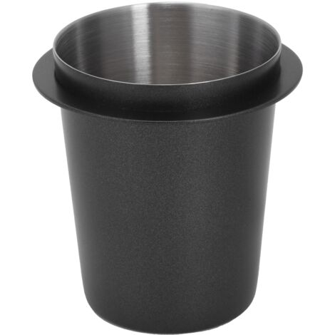 58mm Coffee Dosing Cup Stainless Steel Coffee Machine Handle Dosing Tool AccessoryBlack