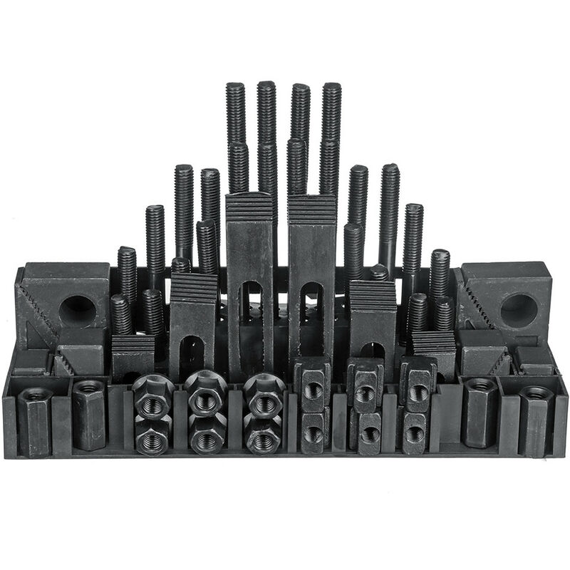 

58pcs paso bloque de tuerca para el taladro de fresado M12 Stud 14mm de sujeción - Mohoo