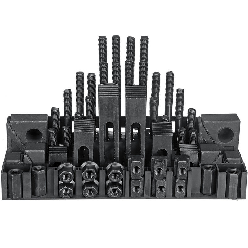 

58Pcs Tuerca de sujeción Bloque de etapa para taladro M12 Fresadora Stud 14mm