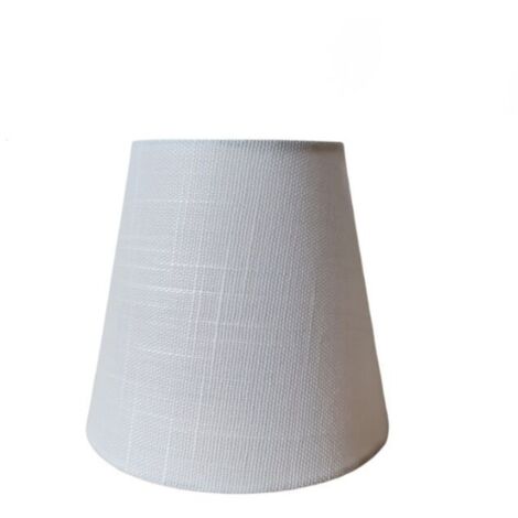 5.9" E14 Petit Abat-Jour Lustre en Tissu Applique Murale Abat-jour de Table,Blanc
