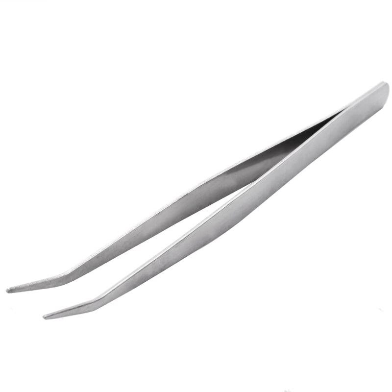 Image of 5.9 ' Silber Ton Gebogene Spitze Pinzette Handwerkzeug