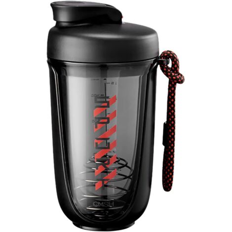 590-ml-Edelstahl-Proteinshaker mit Mixkugel – Skala für Sportler, Waage und Hebeseil, auslaufsicher, robust & ideal für unterwegs