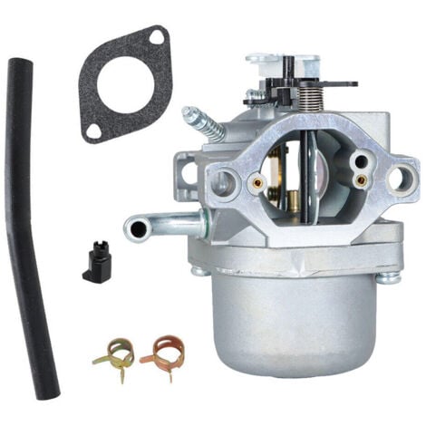 GABRIELLE 590399 Carburettor compatible with Briggs Stratton 590399 593432 796077 Nikki 799245 for 21A707 21A977 TEmenades with gasket, fuel line