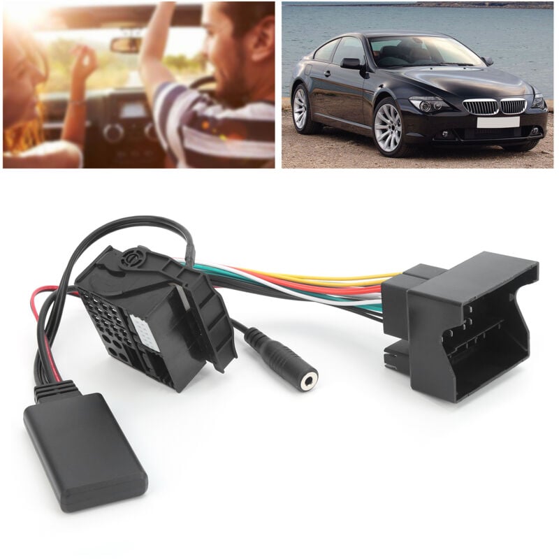 Image of 59,1 Zoll Bluetooth 5.0 AUX-Kabel-Audioadapter mit Mikrofon für E60 E63 E64 E65 E66 E87