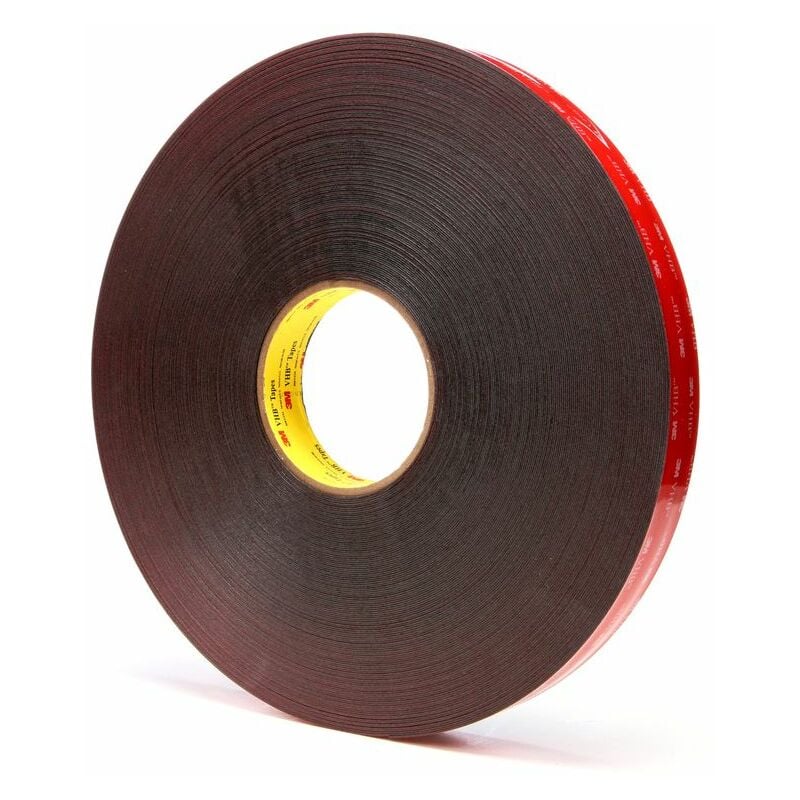 Vhb Tape 5925F, Black, 12 mm x 33 m, 0.6 mm - Black - 3M