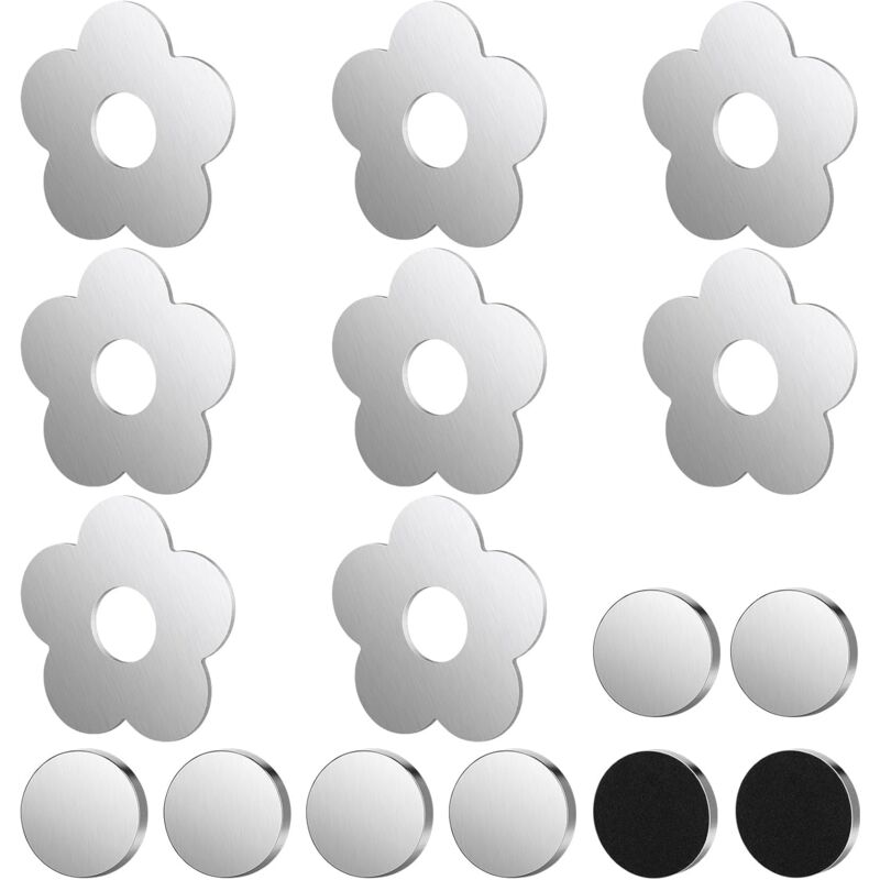 Linghhang - 5,9X5,9 cm) 8 pièces poids de nappe d'extérieur avec aimants, attaches de nappe, poids de rideaux floraux, pinces de nappe d'extérieur