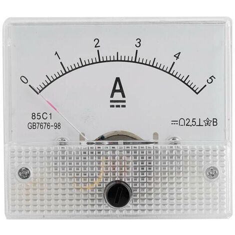 (5A Amperemeter) Analoges Gleichspannungs-Amperemeter und -Voltmeter, analoges Gleichspannungs-C