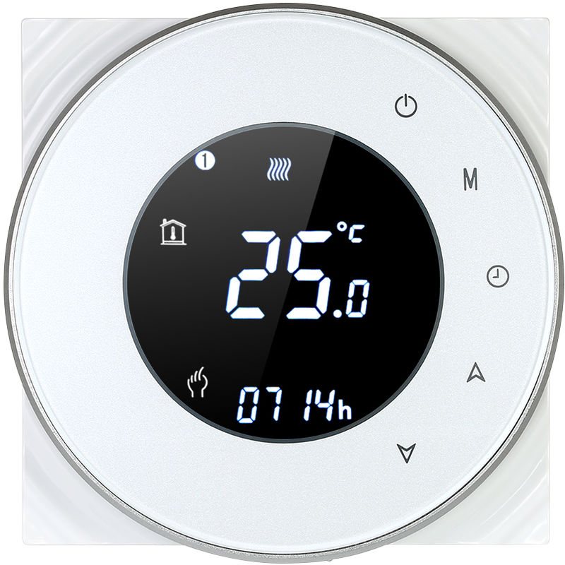 

5A del controlador programable de calefaccion Temperatura regulador del termostato, la funcion de control de la voz, White