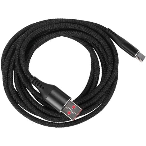 5A Type USB Câble C pour Mate 20 10 P30 Pro Lite Charge Câble de Mobile de Type C Chargeur USB-C Cordon Noir