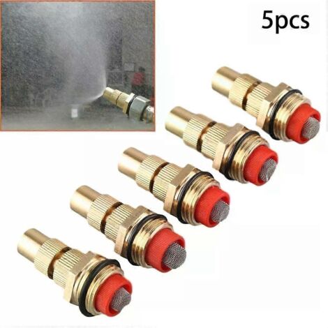 5Adjustable Spray Nozzle Lawn Sprinkler Garden Watering Irrigation Spray Nozzle with 1/2 Inch Thread Male Connection