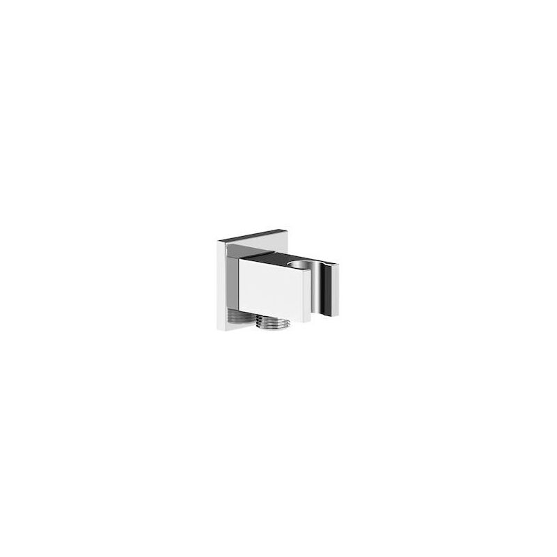 

Toma agua cromada 1/2' flexible ducha soporte ducha mano integrado Aqua Square