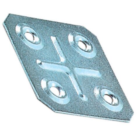 5BLISTER BL PIASTRINA QUADRA 40X40 MM ZINCATA (PZ.10)