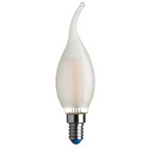 5BLISTER LAMPADA FILO LED FIAMMA STICK SATINATA E14 4.5w 2700K calda 470 lm 35x123h
