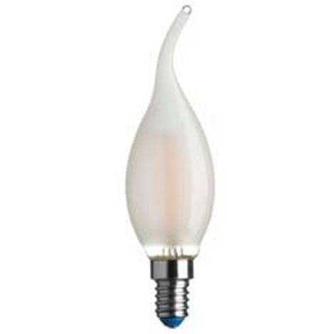 5BLISTER LAMPADA FILO LED FIAMMA STICK SATINATA E14 4.5w 4000K naturale 470 lm 35x12