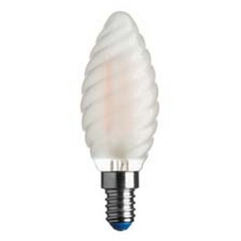 5BLISTER LAMPADA FILO LED TORTIGLIONE STICK SATINATA E14 4.5w 2700K calda 470 lm 35x