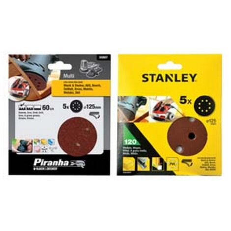 5BLISTER set 5 dischi abrasivi rotorbitali mm125 grana 120 sta32037