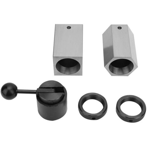 5C Spannblock-Set mit Sechskanten, Vierkantringen und Spannhalter – ideal für Fräsmaschinen und Drehmaschinen