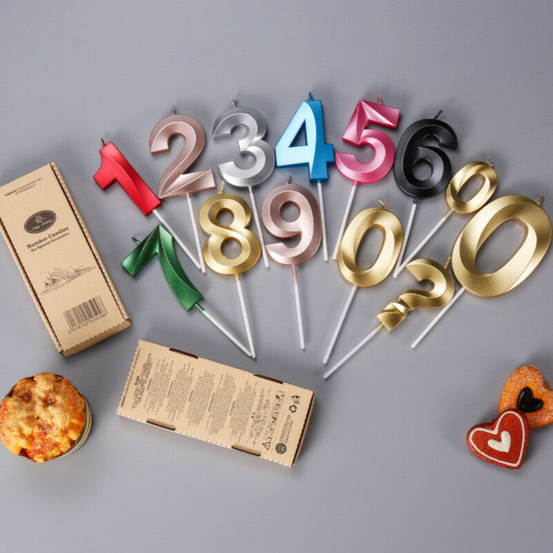 5CM Cake Cupcake candela Toppers 0-9 numero