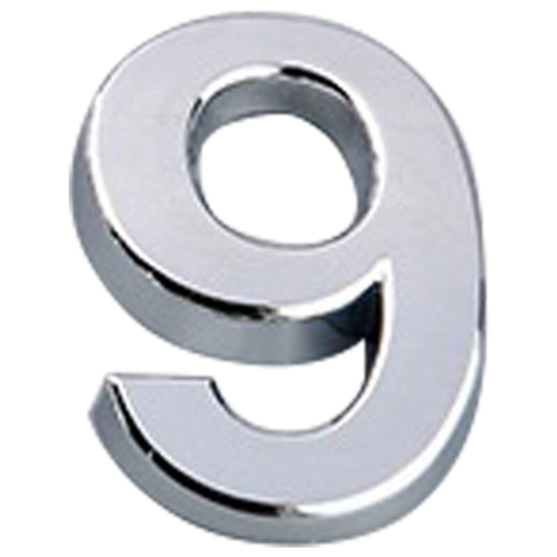 5cm Door Number with Self-Adhesive Base abs Injection Molded Galvanized Digital Sign Silver House Number [9]