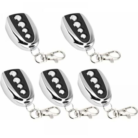 ALOVEZ 5er-Pack elektrische Garagentoröffner-Fernbedienung 433 MHz zum Klonen von Toren in der Garage, universelles elektrisches Klonen