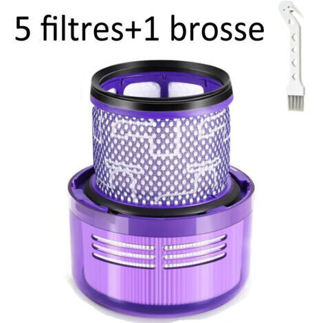 5er-Pack Filter für Dyson V11 Absolute Extra Pro, V11 Torque Drive Animal, V15 Detect Akku-Staubsauger SV14, SV17, SV22. Waschbarer HEPA-Ersatzfilter. Ersetzt DY-970013-02.