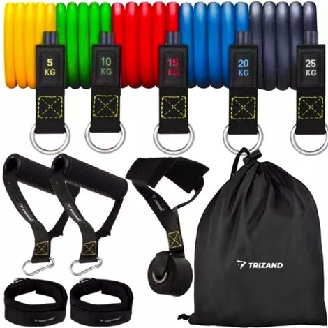 5er-Pack – Fitnessbänder / Gummibänder – Widerstandsbänder – Trainingsbänder