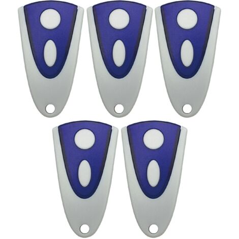 5er-Pack Garagentorsender 433,92 MHz, kompatibel mit Novoferm Novotron 502 MAX43-2, Novotron 512 MIX43-2, Novotron 522 und Novoferm MNHS433-2