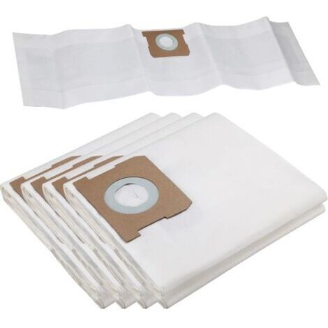 5er-Pack HEPA-Staubbeutel für Kärcher Nass-Trockensauger WD1/MV1. Einweg-Filterbeutel, 23 x 85 cm, Vliespapier.